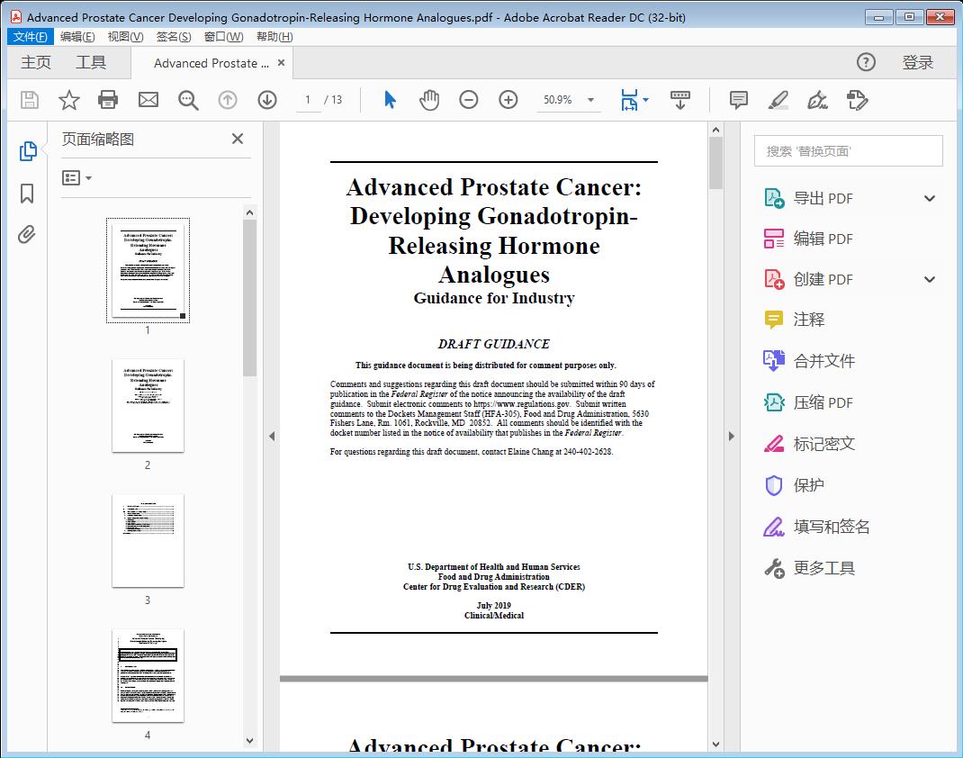 Advanced Prostate Cancer Developing Gonadotropin-Releasing Hormone Analogues[附网盘链接]