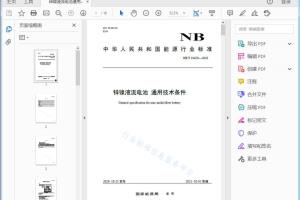 NB/T 10459—2020 锌镣液流电池通用技术条件[高清PDF]