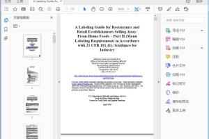 FDA A Labeling Guide for Restaurants and Retail Establishments Selling Away-From-Home Foods - Part II