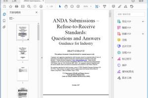 FDA ANDA Submissions - Refuse-to-Receive Standards Questions and Answers Guidance for Industry