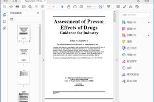 FDA Assessment of Pressor Effects of Drugs Guidance for Industry