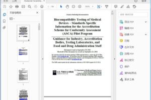 FDA c Information for the Accreditation Scheme for Conformity Assessment (ASCA) Pilot Program(1)