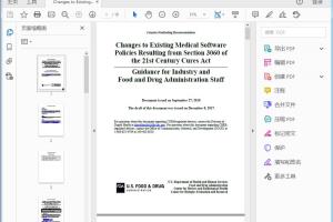 FDA Changes to Existing Medical Software Policies Resulting from Section 3060 of the 21st Century Cures Act