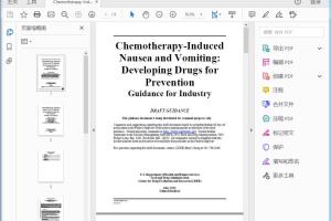 FDA Chemotherapy-Induced Nausea and Vomiting Developing Drugs for Prevention Guidance for Industry Draft