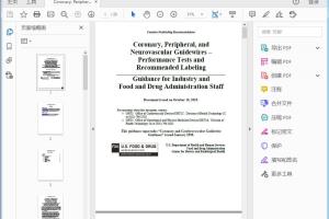 FDA Coronary, Peripheral, and Neurovascular Guidewires - Performance Tests and Recommended Labeling