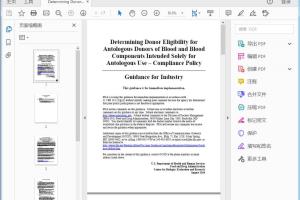 FDA Determining Donor Eligibility for Autologous Donors of Blood and Blood Components Intended Solely for Autologous Use - Compliance Policy