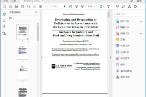 FDA Developing and Responding to Deficiencies in Accordance with the Least Burdensome Provisions