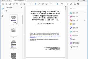 FDA Deviation Reporting for Human Cells, Tissues, and Cellular and Tissue-Based Products Regulated Solely Under Section 361 of the Public Health Service Act and 21 CFR Part 1271
