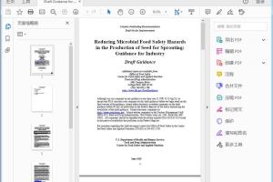 FDA Draft Reducing Microbial Food Safety Hazards in the Production of Seed for Sprouting