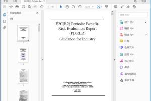 FDA E2C(R2) Periodic Benefit-Risk Evaluation Report (PBRER)