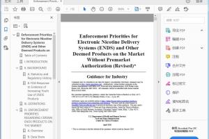 FDA Enforcement Priorities for Electronic Nicotine Delivery System (ENDS) and Other Deemed Products on the Market Without Premarket Authorization